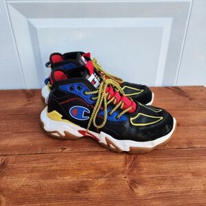 Mens- Champion Bromad Slice "Black/Multi" Grade School Boys' Shoe- Sz 11